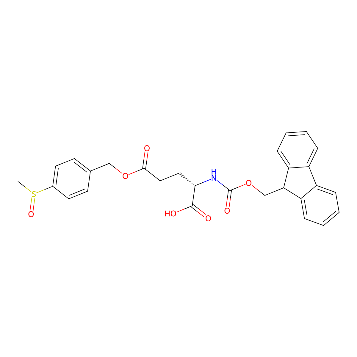 Fmoc-L-Glu(Msib)-OH molecular structure, CAS 2919325-25-8
