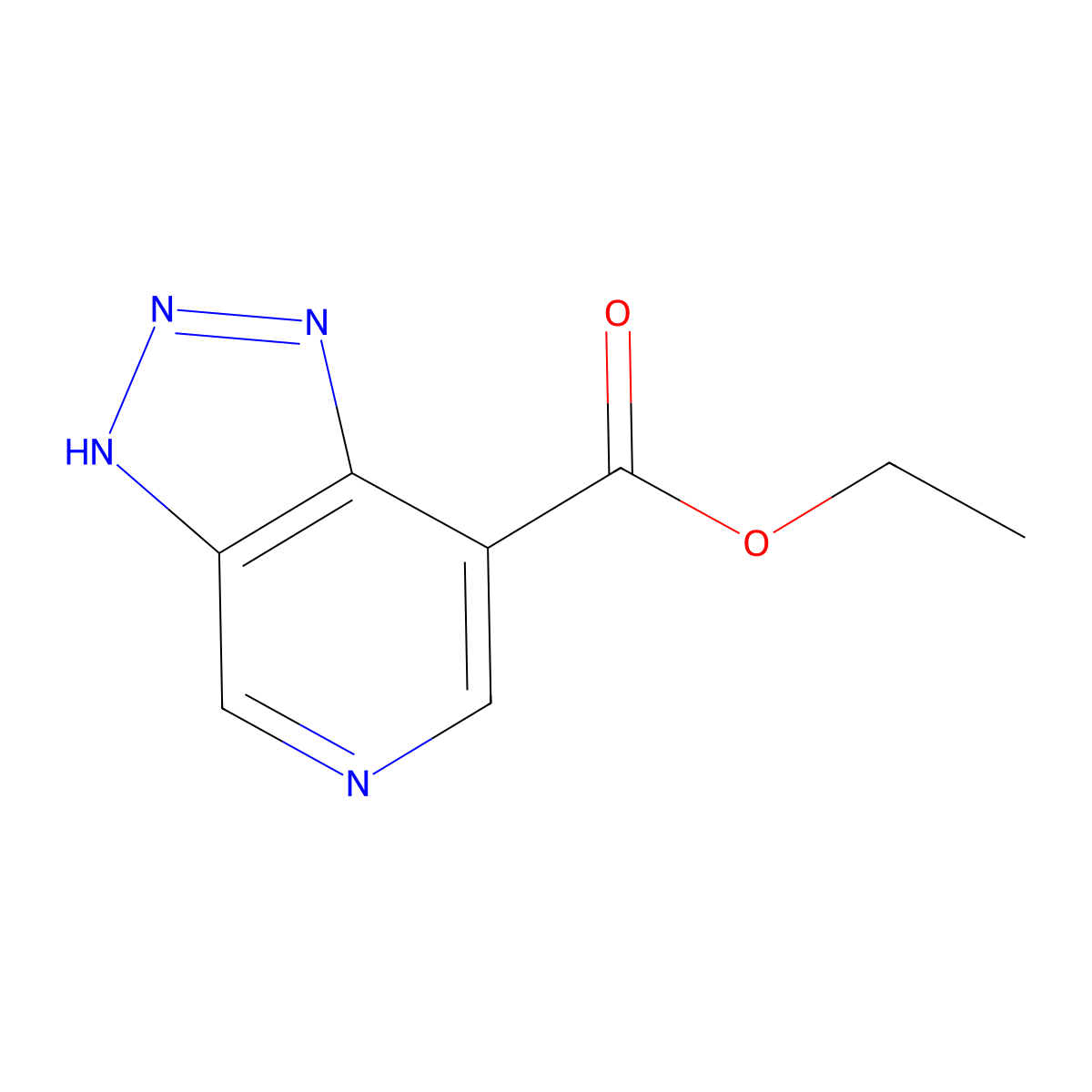 ethyl 3H-[1,2,3]triazolo[4,5-c]pyridine-7-carboxylate molecular structure, CAS 2919476-42-7