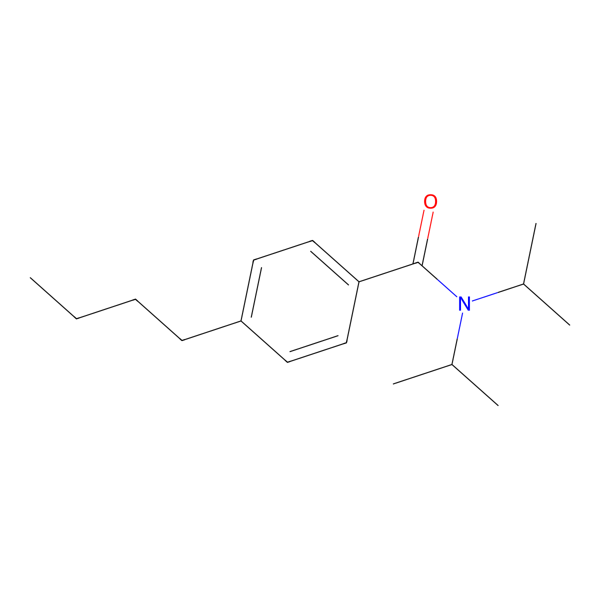 Benzamide, 4-butyl-N,N-bis(1-methylethyl)- molecular structure, CAS 2919673-41-7