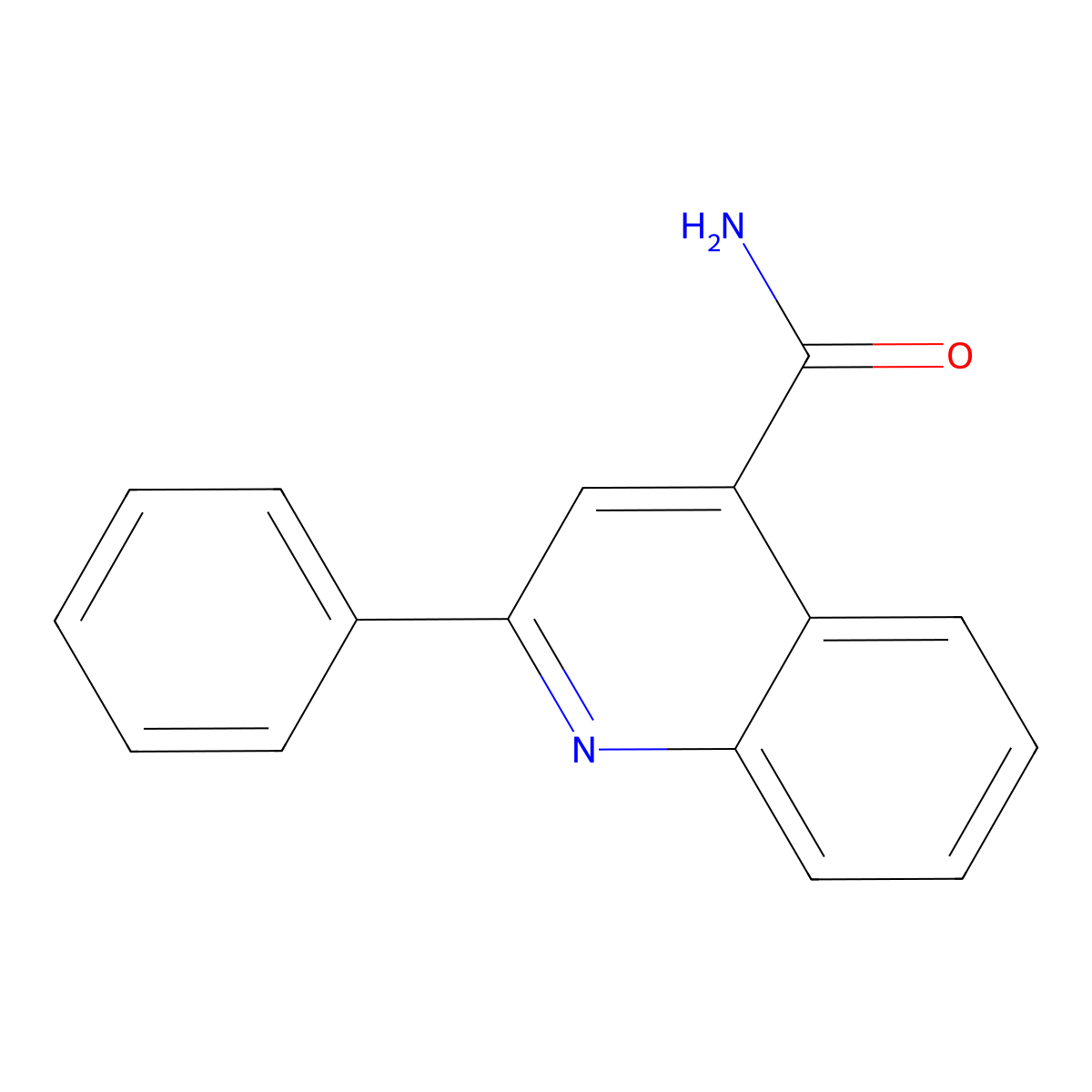 2-Phenylquinoline-4-carboxamide molecular structure, CAS 29197-45-3