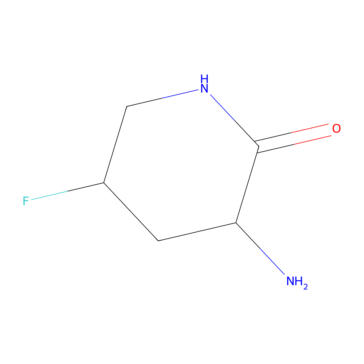 (3S,5S)-3-amino-5-fluoropiperidin-2-one molecular structure, CAS 2919940-40-0