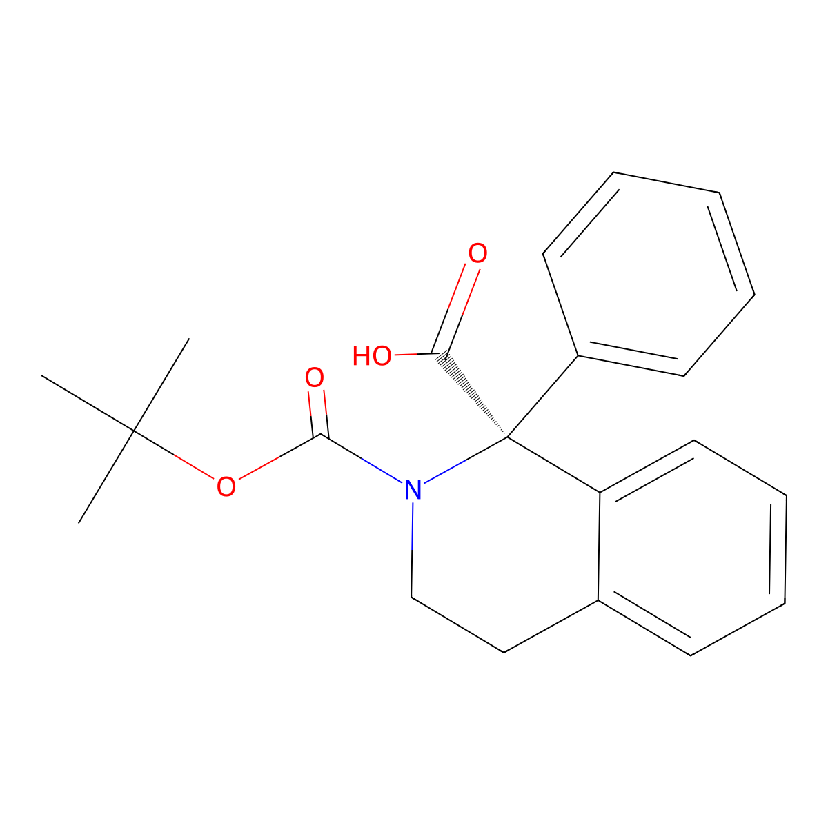 (1S)-2-[(tert-butoxy)carbonyl]-1-phenyl-1,2,3,4-tetrahydroisoquinoline-1-carboxylic acid molecular structure, CAS 2919940-48-8