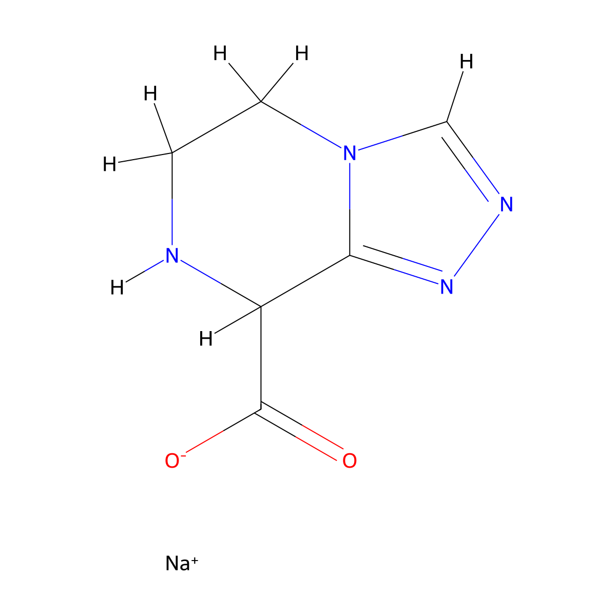 sodium 5H,6H,7H,8H-(1,2,4)triazolo(4,3-a)pyrazine-8-carboxylate molecular structure, CAS 2919946-09-9