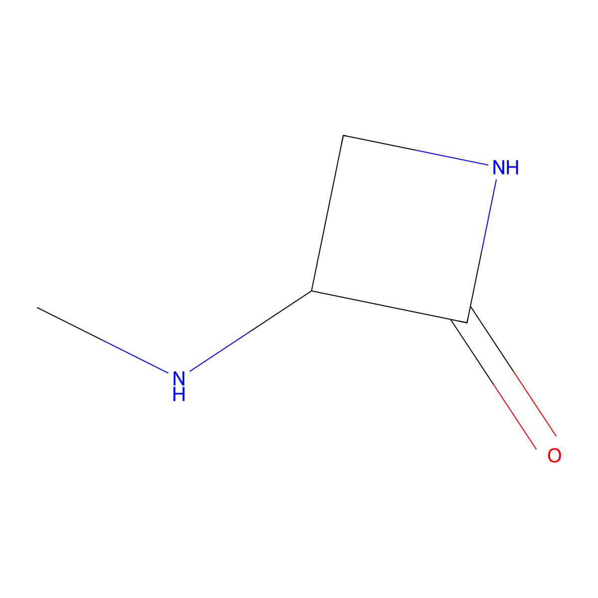 3-(Methylamino)azetidin-2-one molecular structure, CAS 2919946-27-1