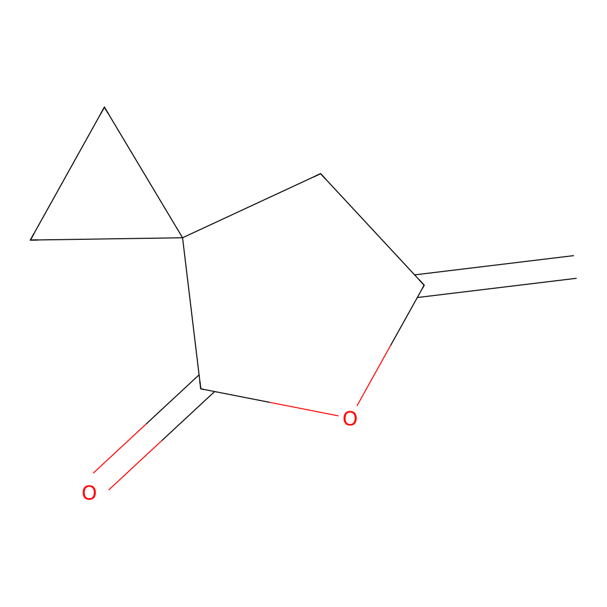6-Methylidene-5-oxaspiro[2.4]heptan-4-one molecular structure, CAS 2919946-41-9