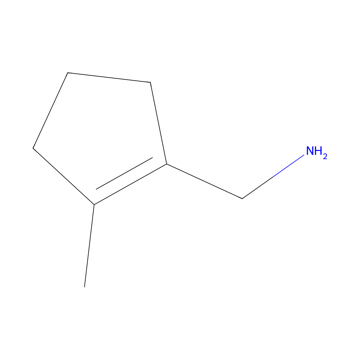 1-(2-Methylcyclopent-1-en-1-yl)methanamine molecular structure, CAS 2919946-47-5