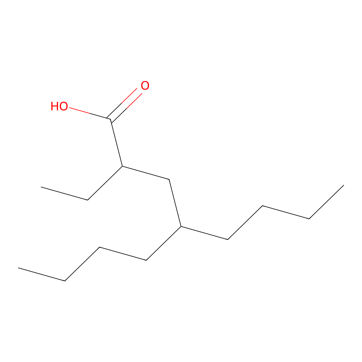 4-Butyl-2-ethyloctanoic acid molecular structure, CAS 2919947-14-9