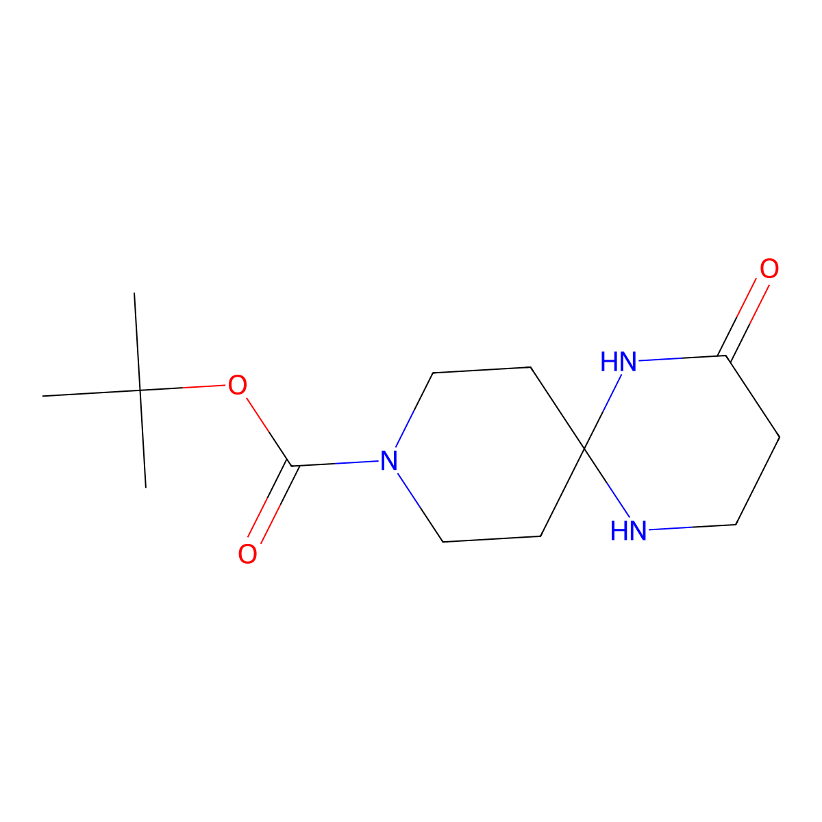 Tert-butyl 2-oxo-1,5,9-triazaspiro[5.5]undecane-9-carboxylate molecular structure, CAS 2919947-59-2