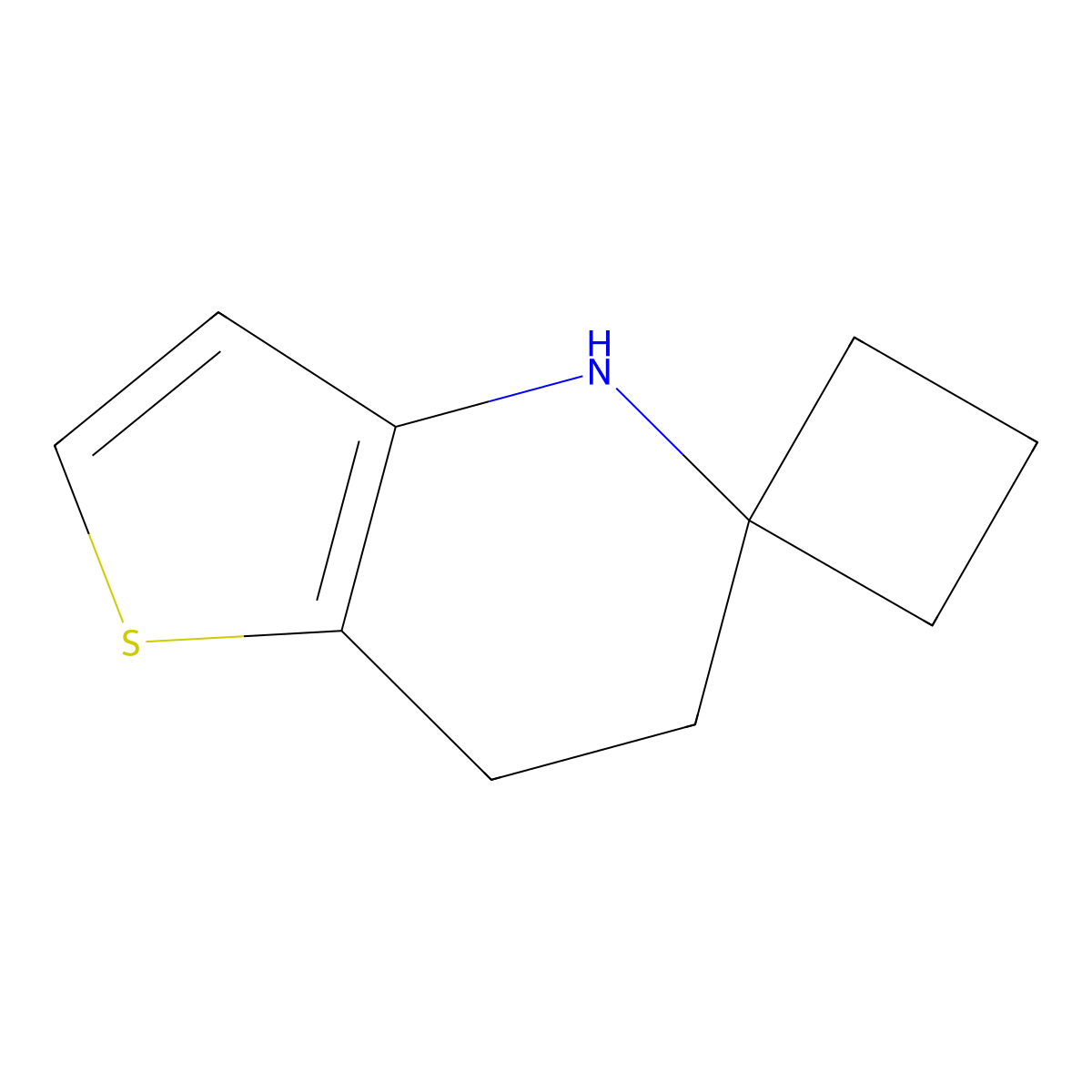 6',7'-dihydro-4'H-spiro[cyclobutane-1,5'-thieno[3,2-b]pyridine] molecular structure, CAS 2919954-37-1
