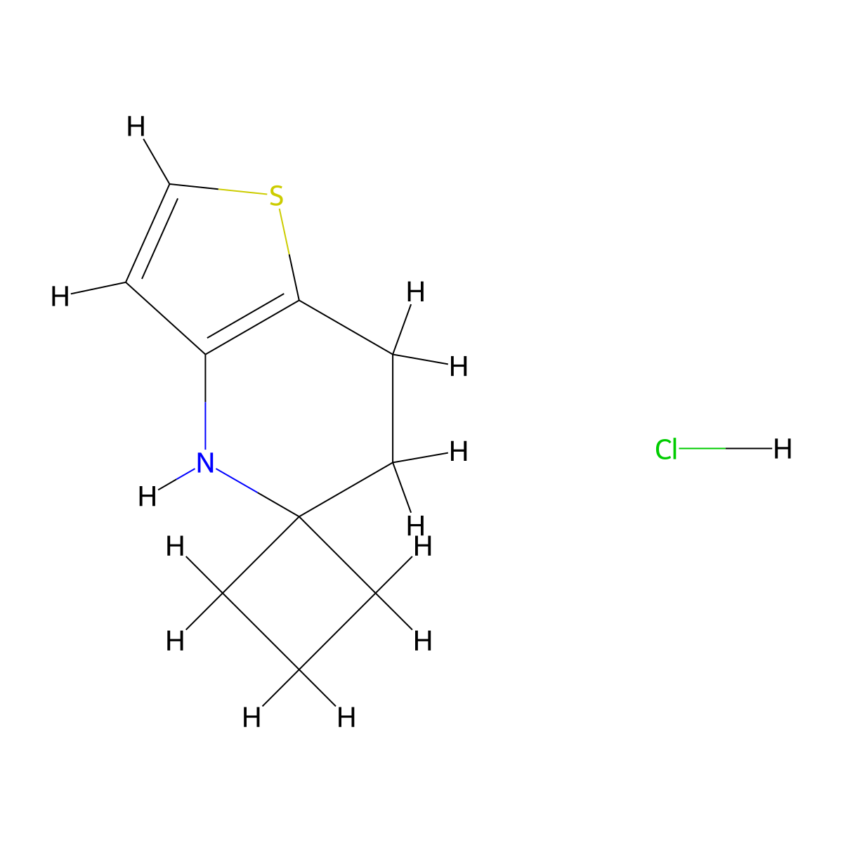 6',7'-dihydro-4'H-spiro[cyclobutane-1,5'-thieno[3,2-b]pyridine] hydrochloride molecular structure, CAS 2919954-38-2