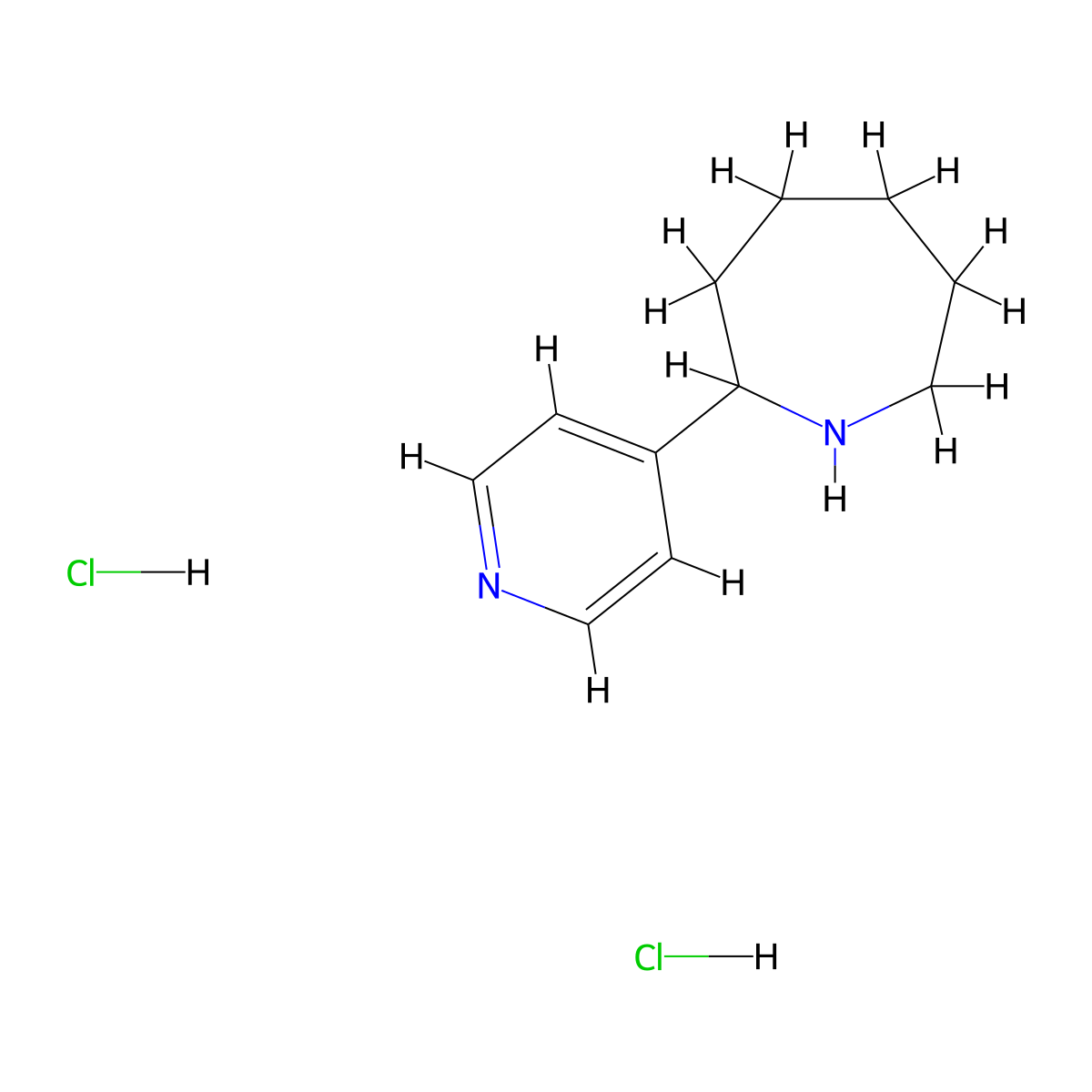 2-(Pyridin-4-yl)azepane dihydrochloride molecular structure, CAS 2919954-46-2