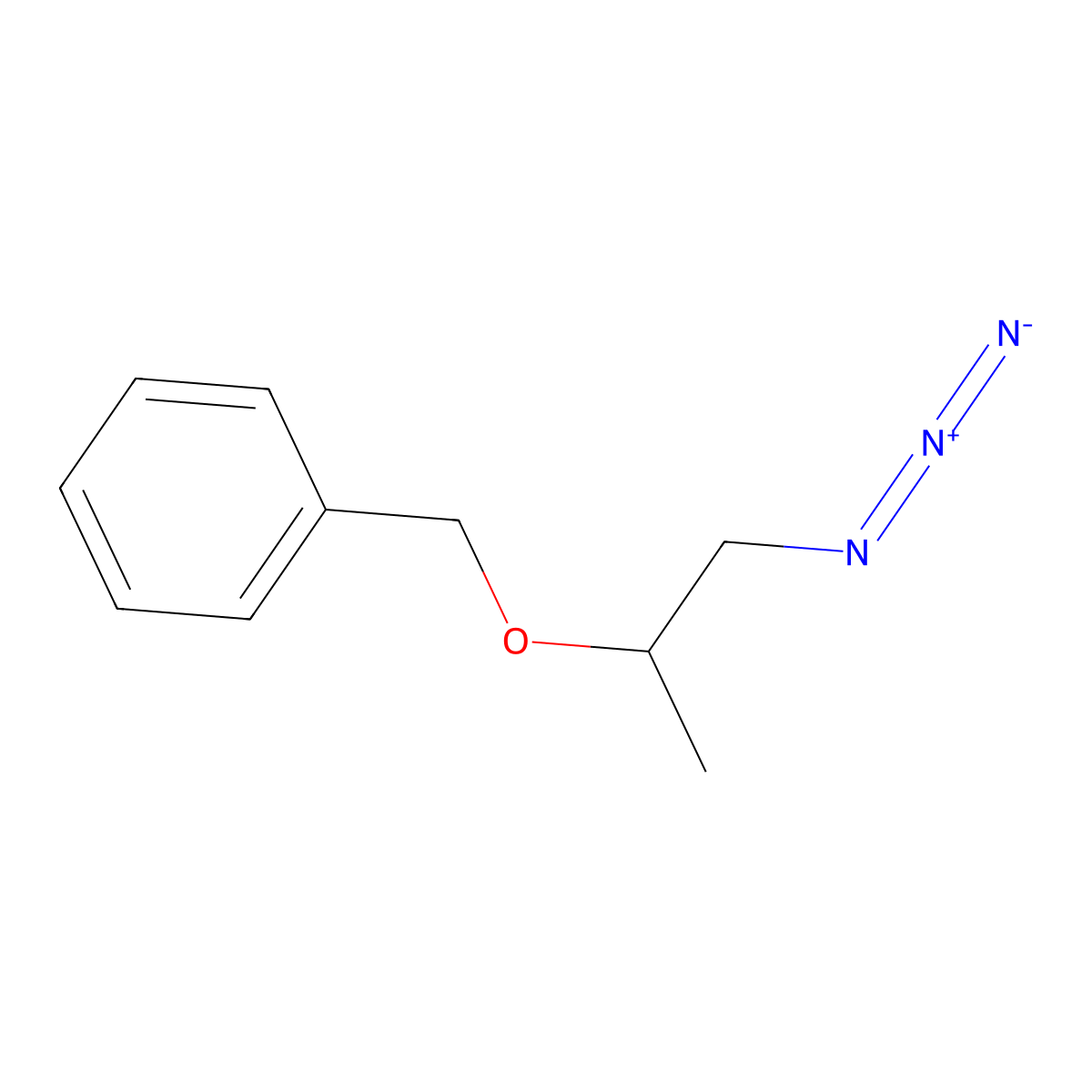 {[(1-Azidopropan-2-yl)oxy]methyl}benzene molecular structure, CAS 2919954-53-1