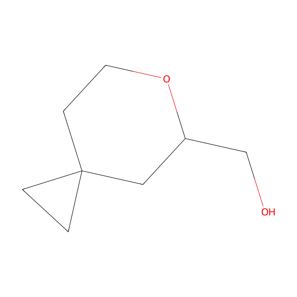 (6-Oxaspiro(2.5)octan-5-yl)methanol molecular structure, CAS 2919954-58-6
