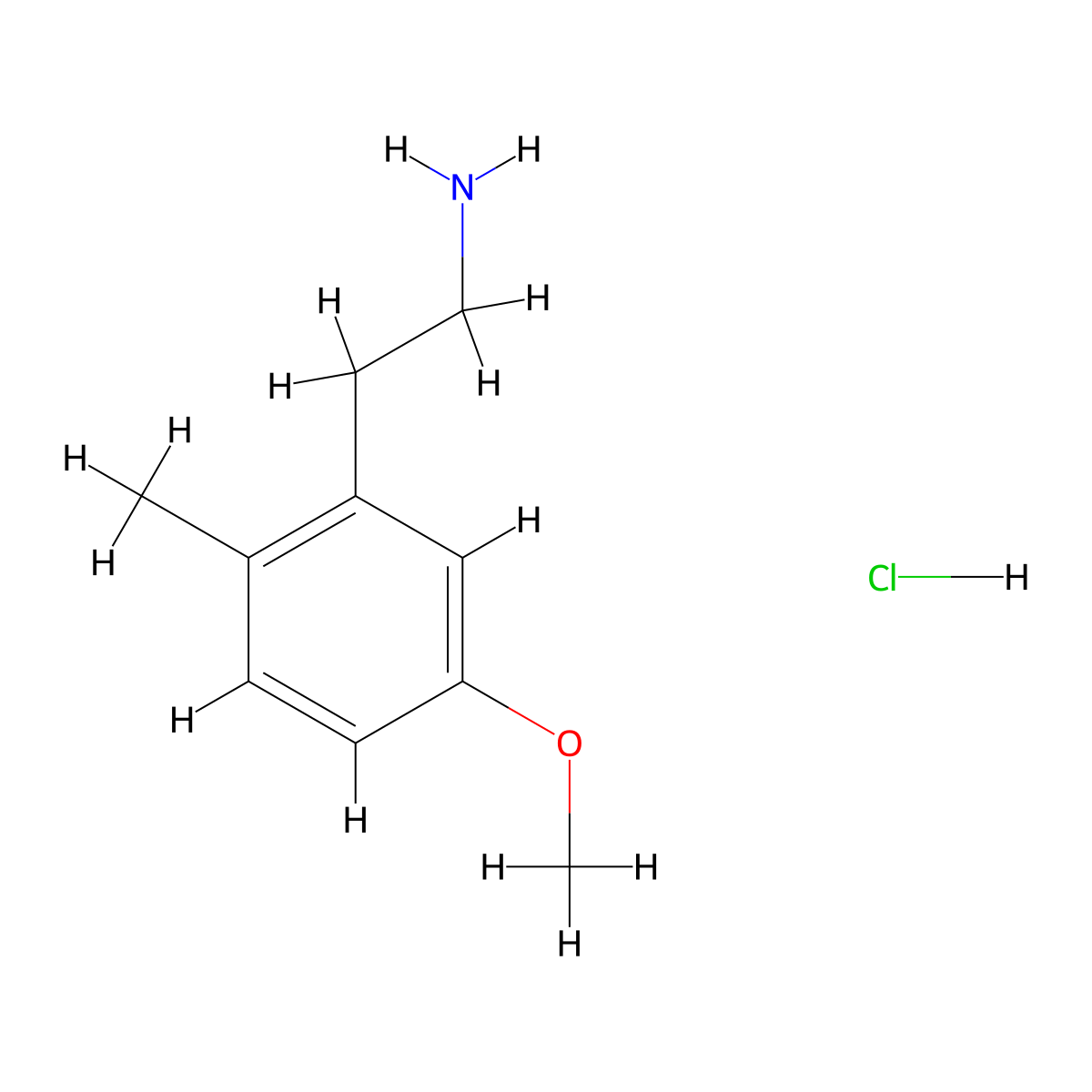 2-(5-Methoxy-2-methylphenyl)ethan-1-amine hydrochloride molecular structure, CAS 2919954-62-2