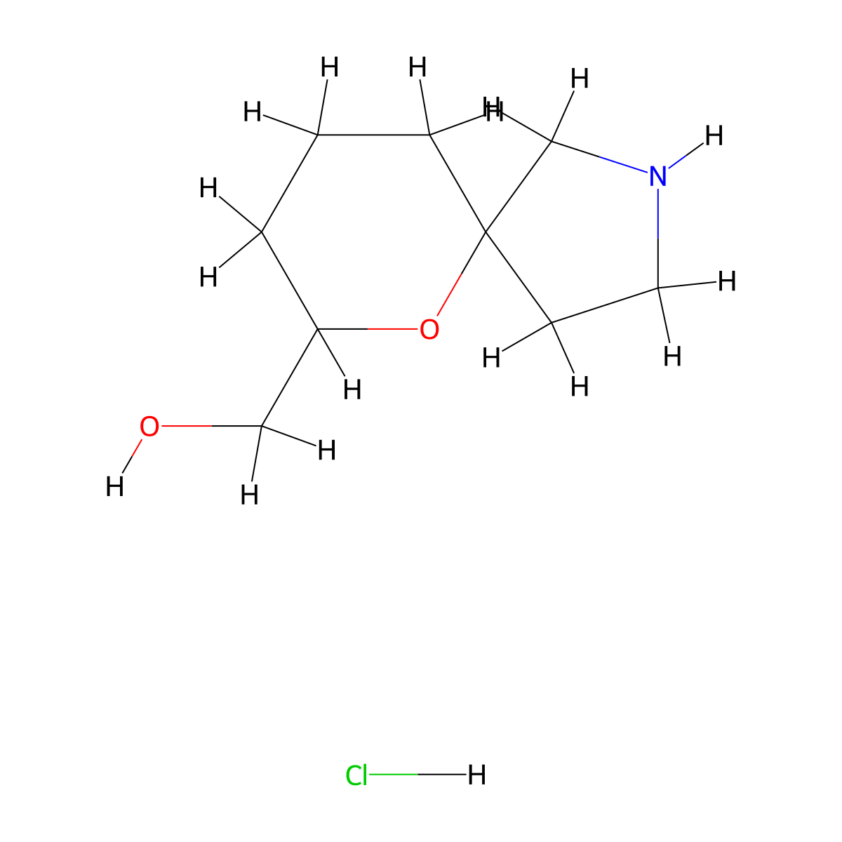 {6-Oxa-2-azaspiro[4.5]decan-7-yl}methanol hydrochloride molecular structure, CAS 2919954-73-5