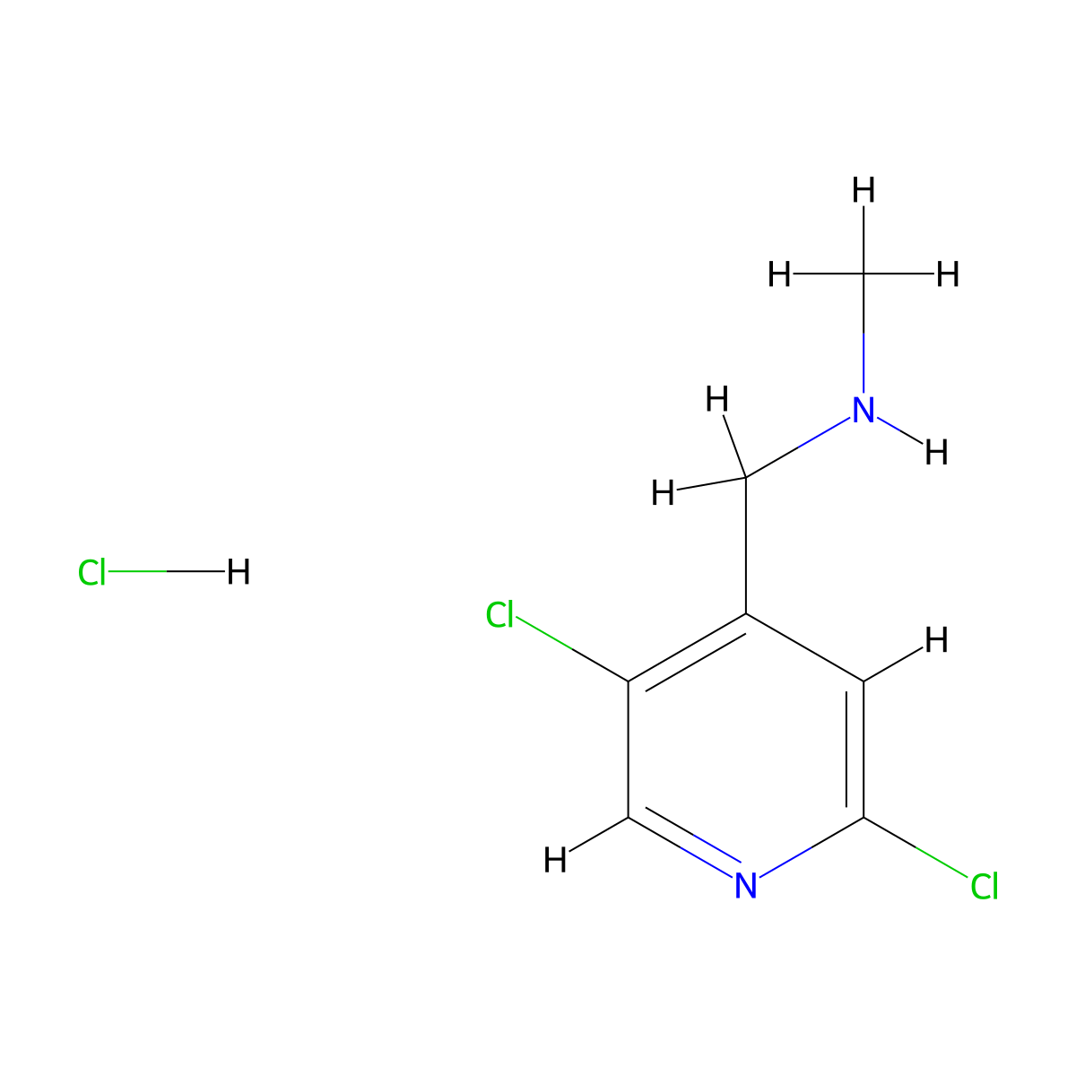[(2,5-Dichloropyridin-4-yl)methyl](methyl)amine hydrochloride molecular structure, CAS 2919954-75-7