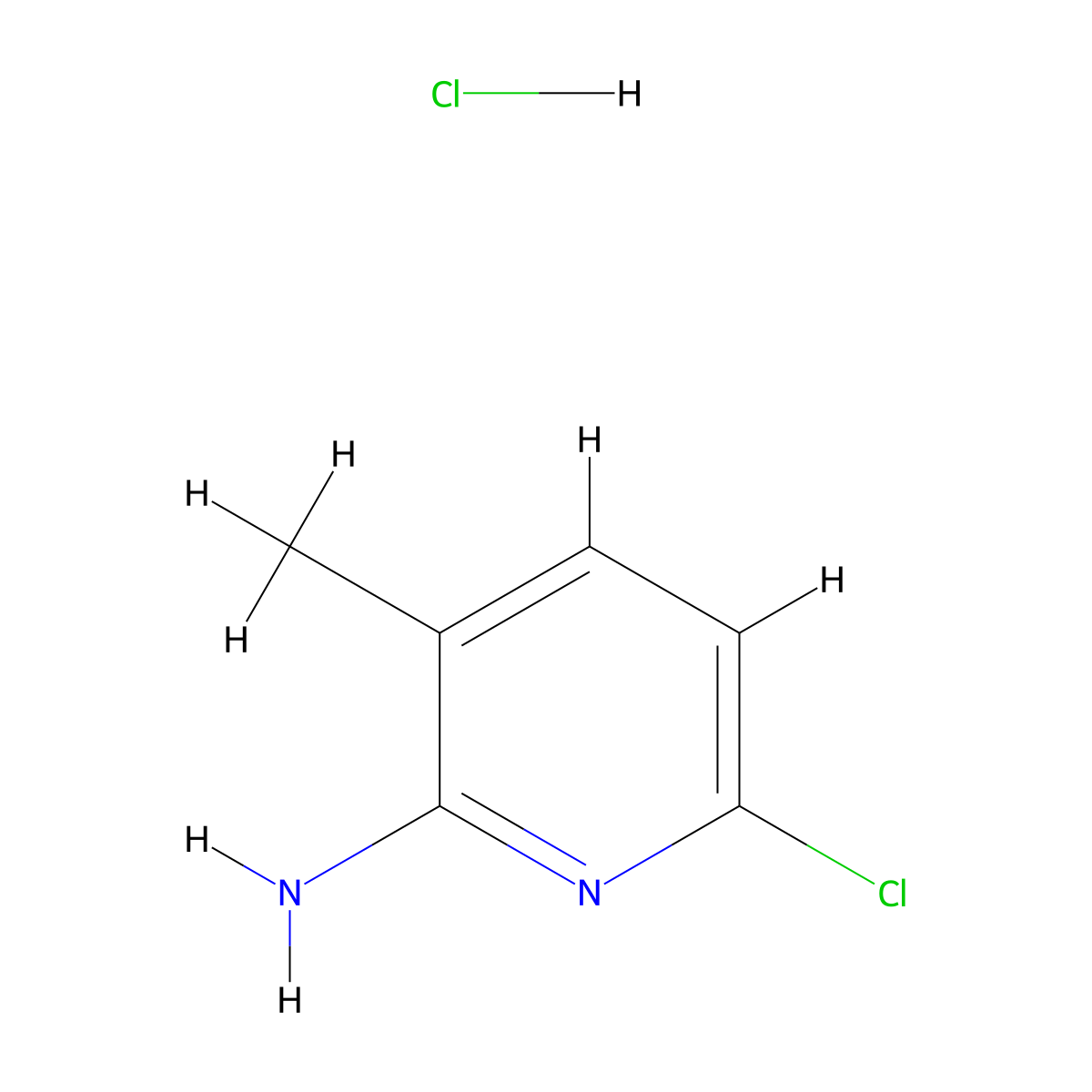 6-Chloro-3-methylpyridin-2-amine hydrochloride molecular structure, CAS 2919955-00-1
