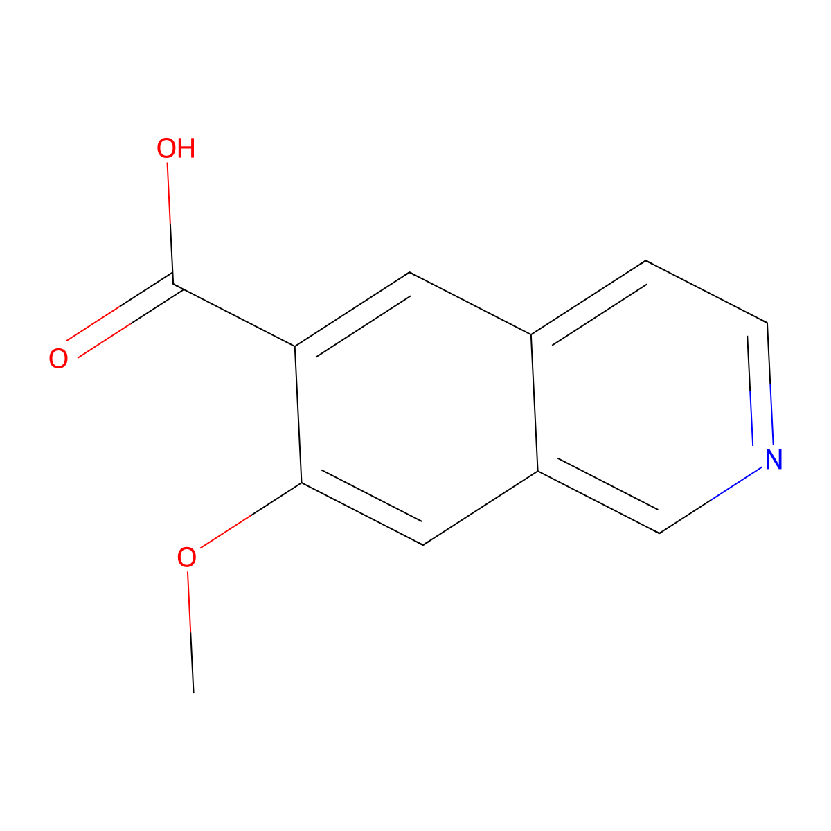 7-Methoxyisoquinoline-6-carboxylic acid molecular structure, CAS 2919955-01-2