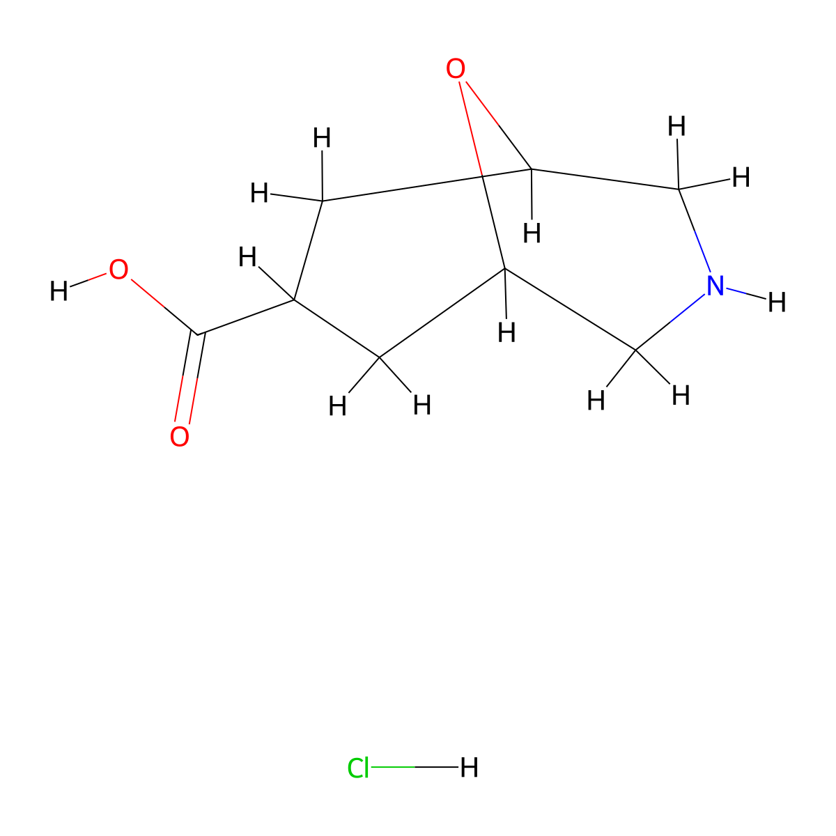 9-oxa-3-azabicyclo[3.3.1]nonane-7-carboxylic acid hydrochloride, Mixture of diastereomers molecular structure, CAS 2919955-75-0
