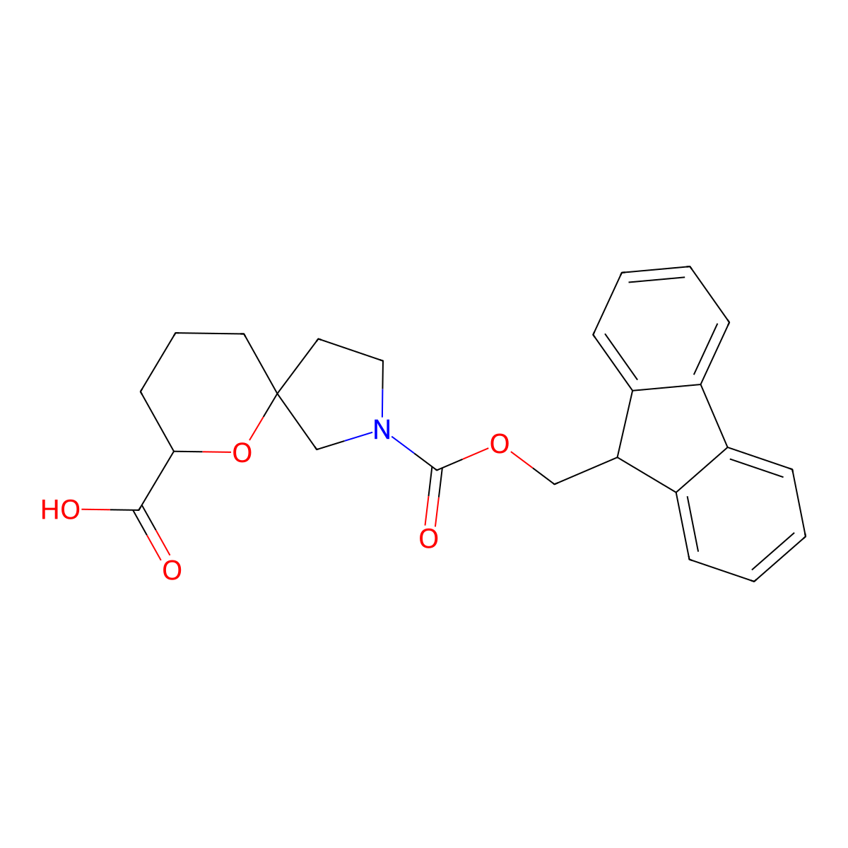 2-{[(9H-fluoren-9-yl)methoxy]carbonyl}-6-oxa-2-azaspiro[4.5]decane-7-carboxylicacid molecular structure, CAS 2919956-03-7