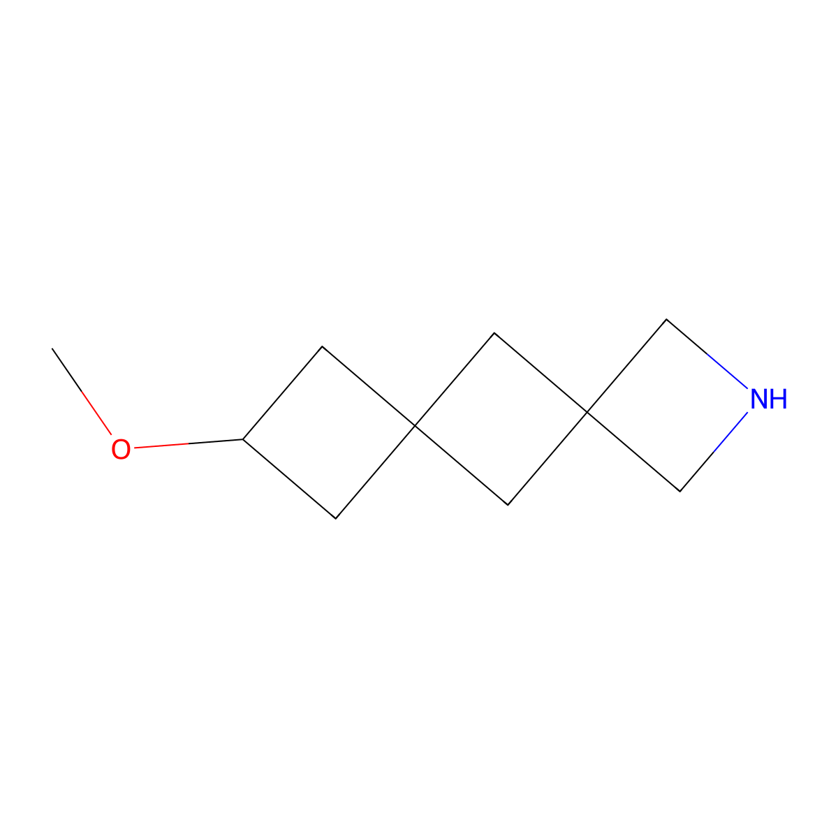 8-Methoxy-2-azadispiro[3.1.3^{6}.1^{4}]decane molecular structure, CAS 2919956-04-8