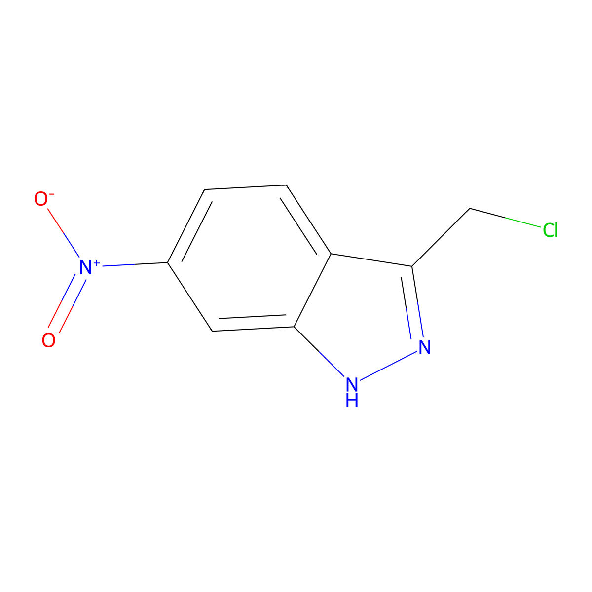 3-(chloromethyl)-6-nitro-1H-indazole molecular structure, CAS 2919961-72-9