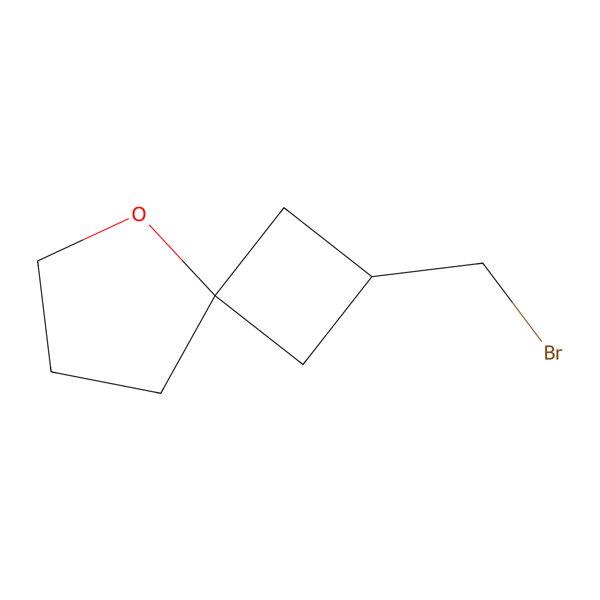 2-(Bromomethyl)-5-oxaspiro[3.4]octane molecular structure, CAS 2919961-75-2