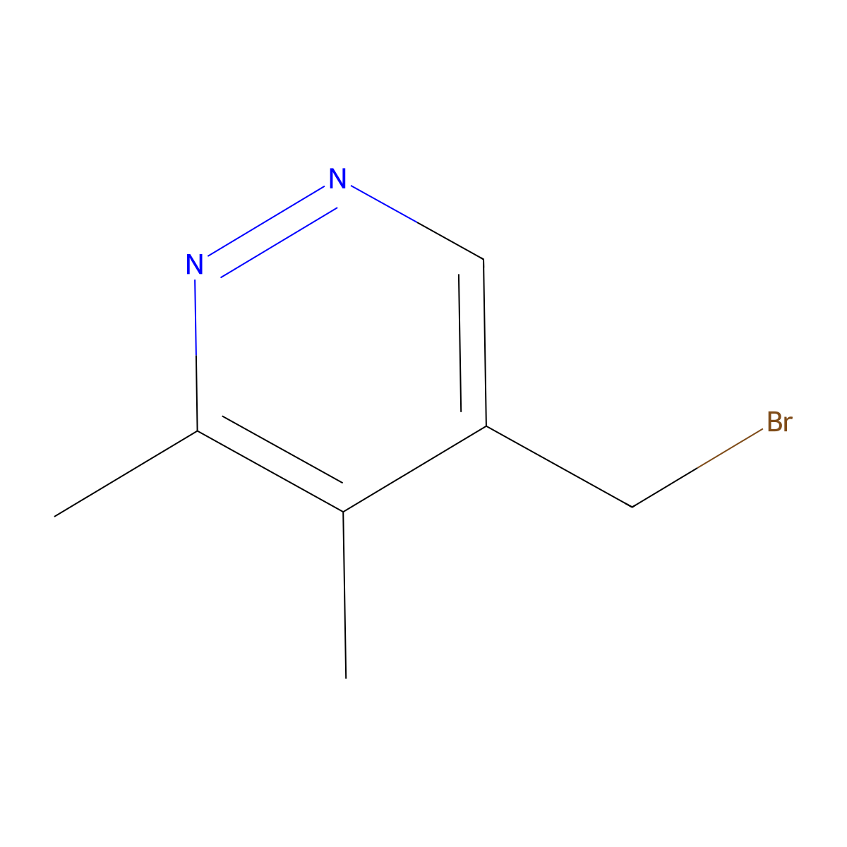 5-(Bromomethyl)-3,4-dimethylpyridazine molecular structure, CAS 2919961-89-8