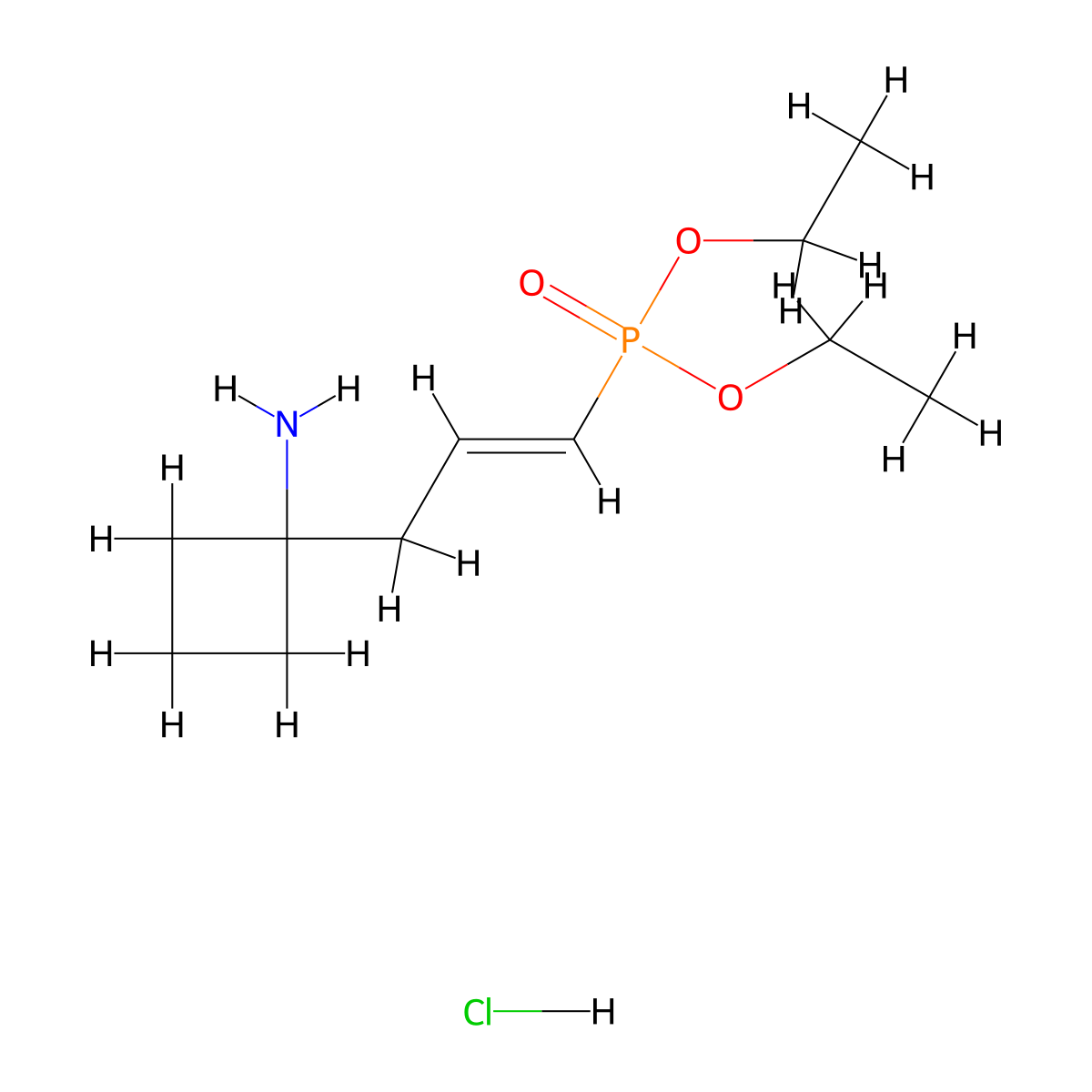 diethyl [(1E)-3-(1-aminocyclobutyl)prop-1-en-1-yl]phosphonate hydrochloride molecular structure, CAS 2919971-11-0