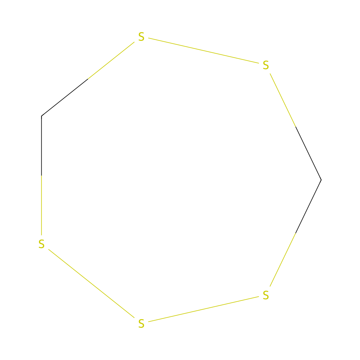 Lenthionine molecular structure, CAS 292-46-6