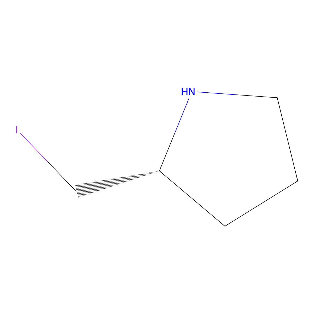 (2R)-2-(iodomethyl)pyrrolidine molecular structure, CAS 2920085-56-7