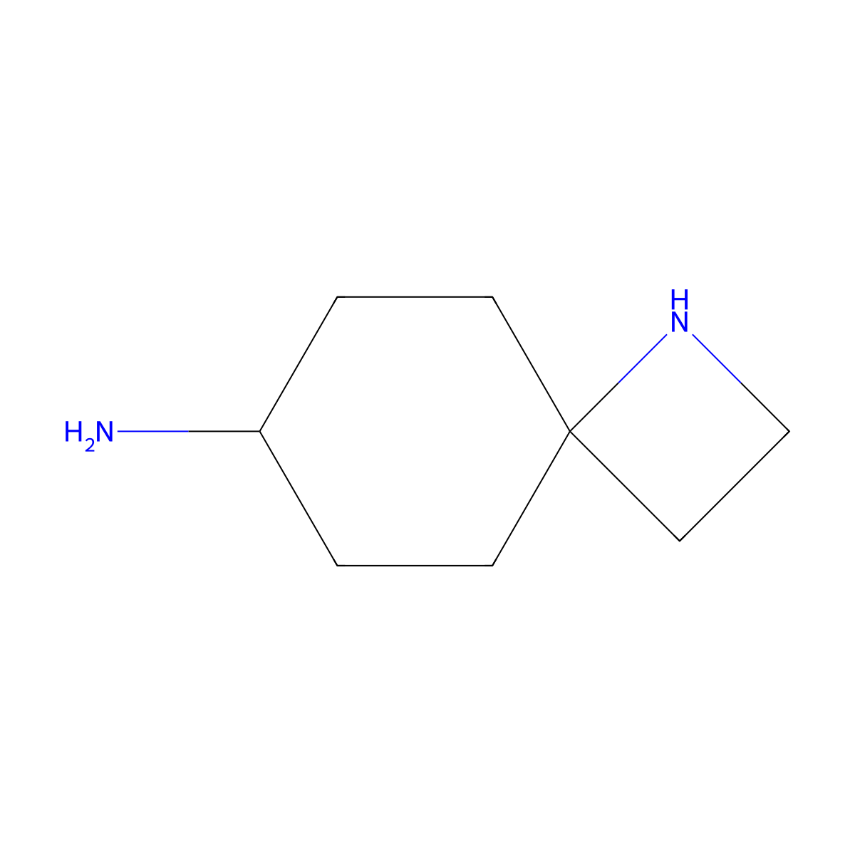 1-Azaspiro[3.5]nonan-7-amine molecular structure, CAS 2920086-95-7