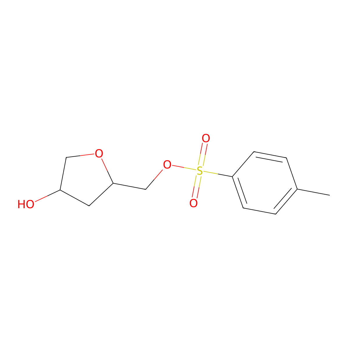 [(2S,4R)-4-hydroxyoxolan-2-yl]methyl 4-methylbenzene-1-sulfonate molecular structure, CAS 2920088-17-9