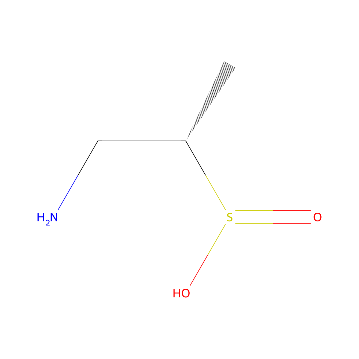 (2S)-1-aminopropane-2-sulfinic acid molecular structure, CAS 2920113-80-8