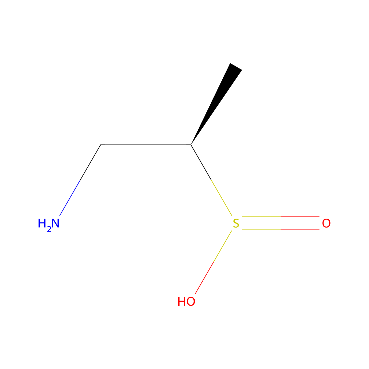 (2R)-1-aminopropane-2-sulfinic acid molecular structure, CAS 2920113-82-0
