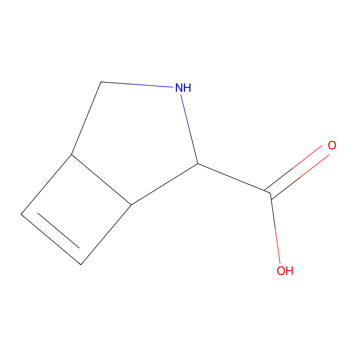 3-Azabicyclo[3.2.0]hept-6-ene-2-carboxylic acid molecular structure, CAS 2920116-46-5