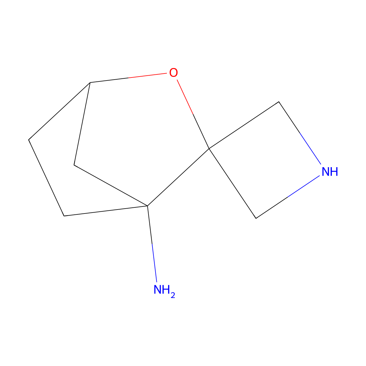 3'-Oxaspiro[azetidine-3,2'-bicyclo[2.2.1]heptan]-1'-amine molecular structure, CAS 2920116-49-8