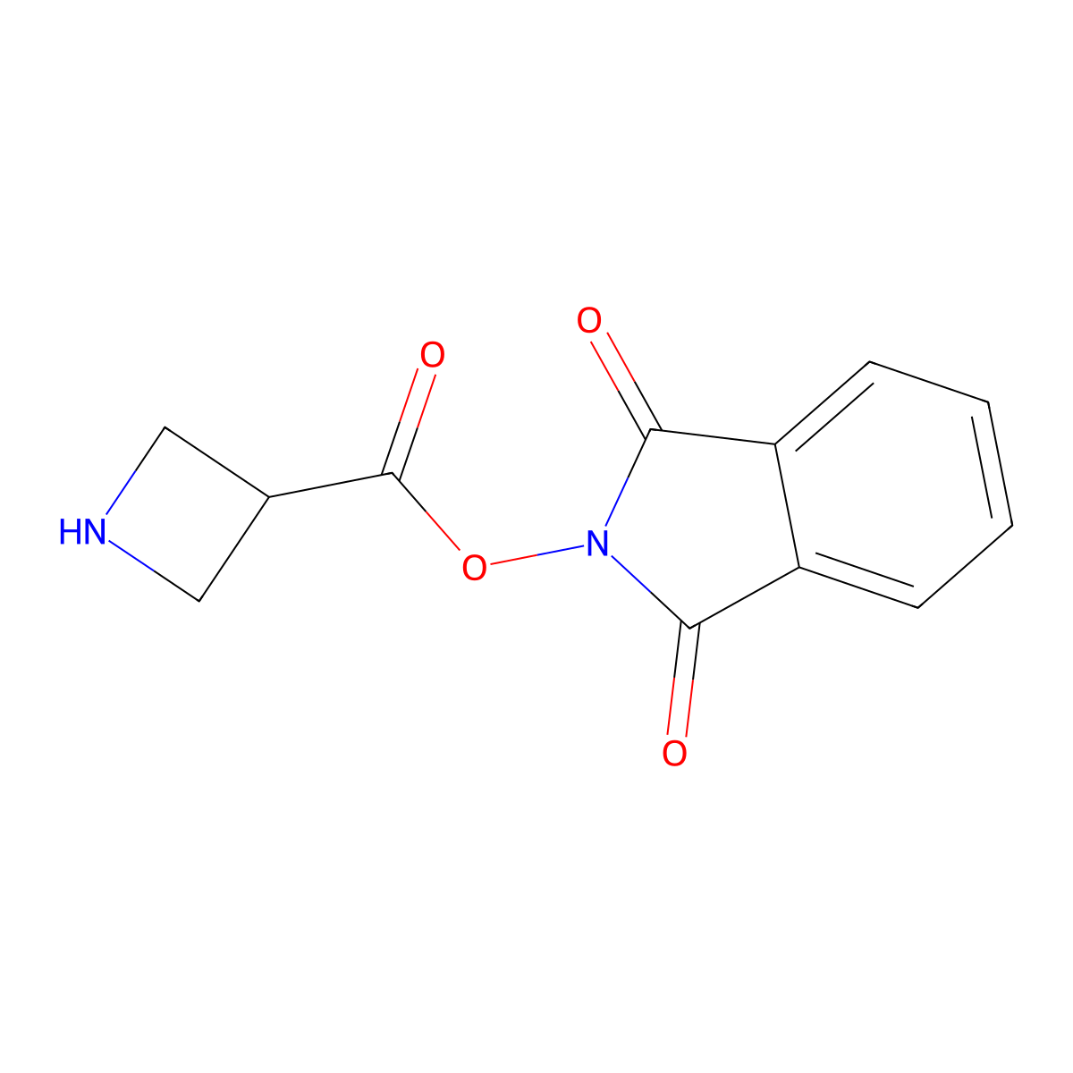 1,3-dioxo-2,3-dihydro-1H-isoindol-2-yl azetidine-3-carboxylate molecular structure, CAS 2920116-96-5
