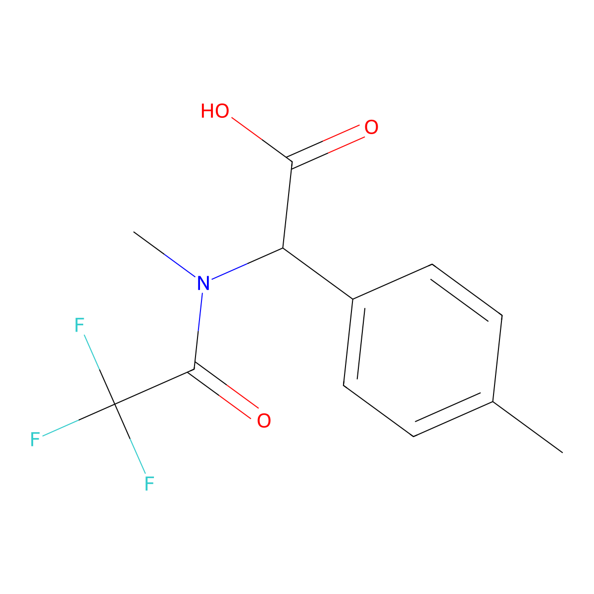 2-(4-methylphenyl)-2-(2,2,2-trifluoro-N-methylacetamido)acetic acid molecular structure, CAS 2920117-14-0
