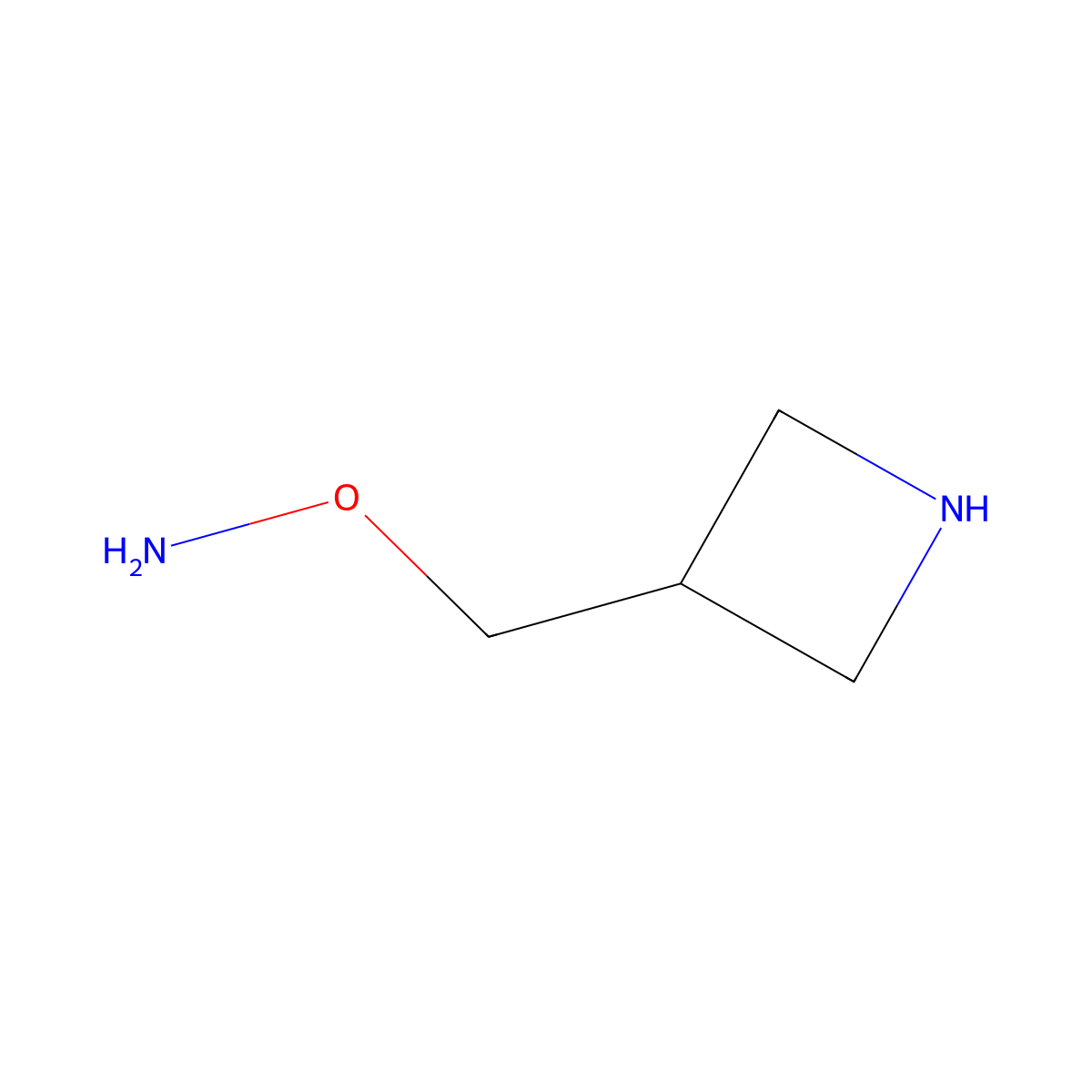 O-[(azetidin-3-yl)methyl]hydroxylamine molecular structure, CAS 2920117-72-0