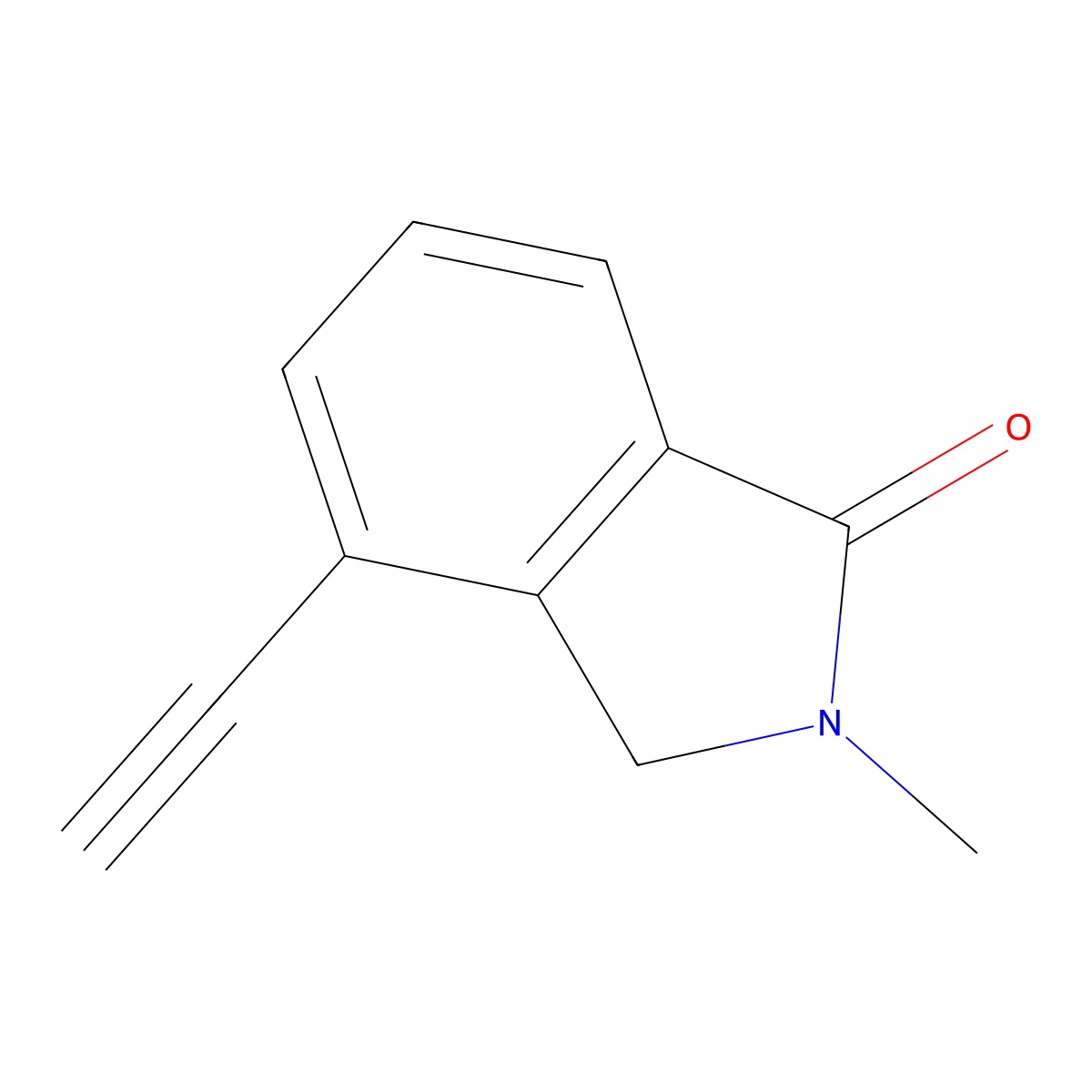 4-ethynyl-2-methyl-2,3-dihydro-1H-isoindol-1-one molecular structure, CAS 2920118-12-1