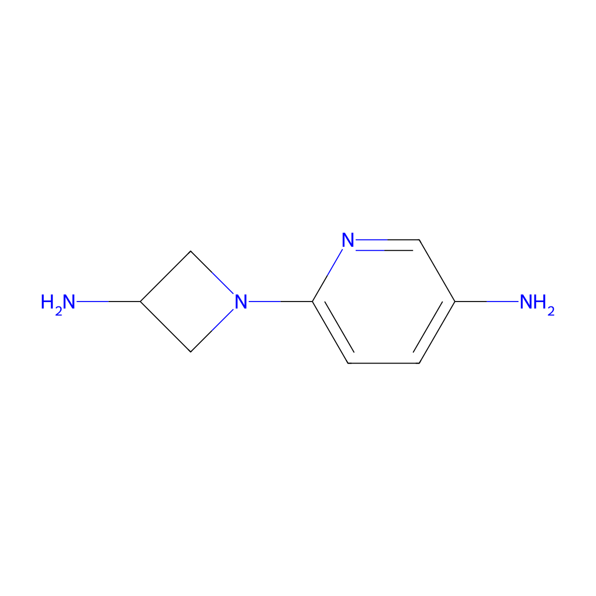 6-(3-Aminoazetidin-1-yl)pyridin-3-amine molecular structure, CAS 2920118-42-7