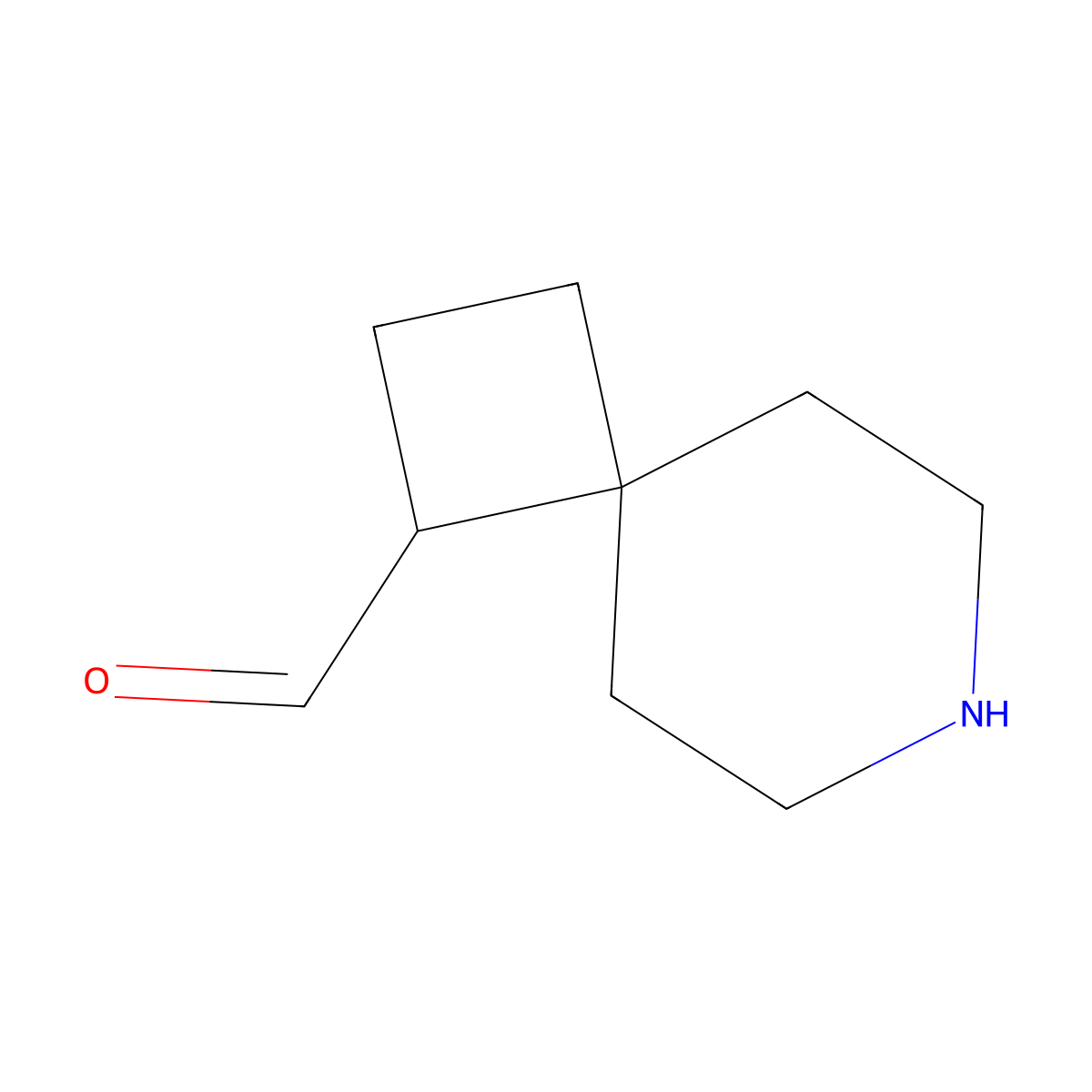 7-Azaspiro[3.5]nonane-1-carbaldehyde molecular structure, CAS 2920127-41-7