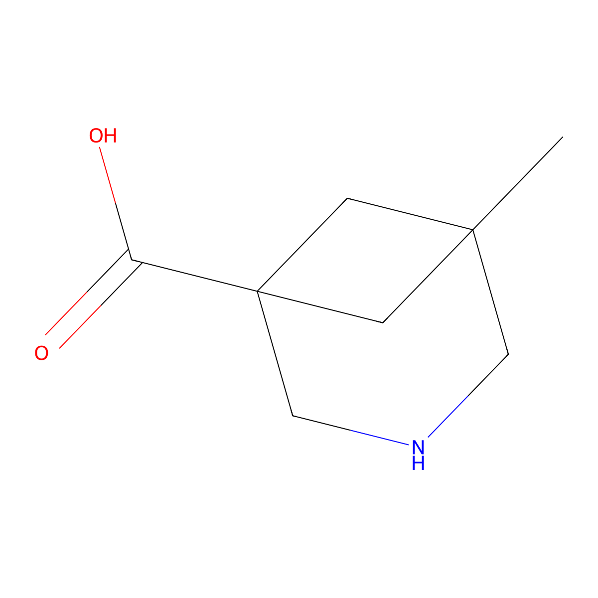 5-Methyl-3-azabicyclo[3.1.1]heptane-1-carboxylic acid molecular structure, CAS 2920127-81-5