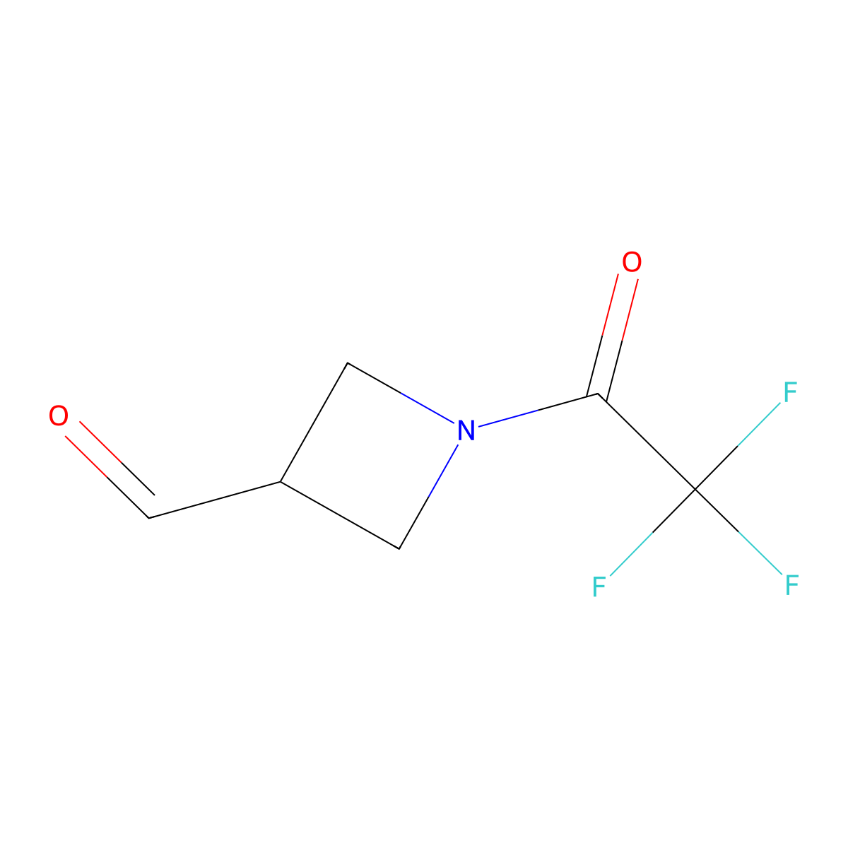 1-(2,2,2-Trifluoroacetyl)azetidine-3-carbaldehyde molecular structure, CAS 2920127-89-3