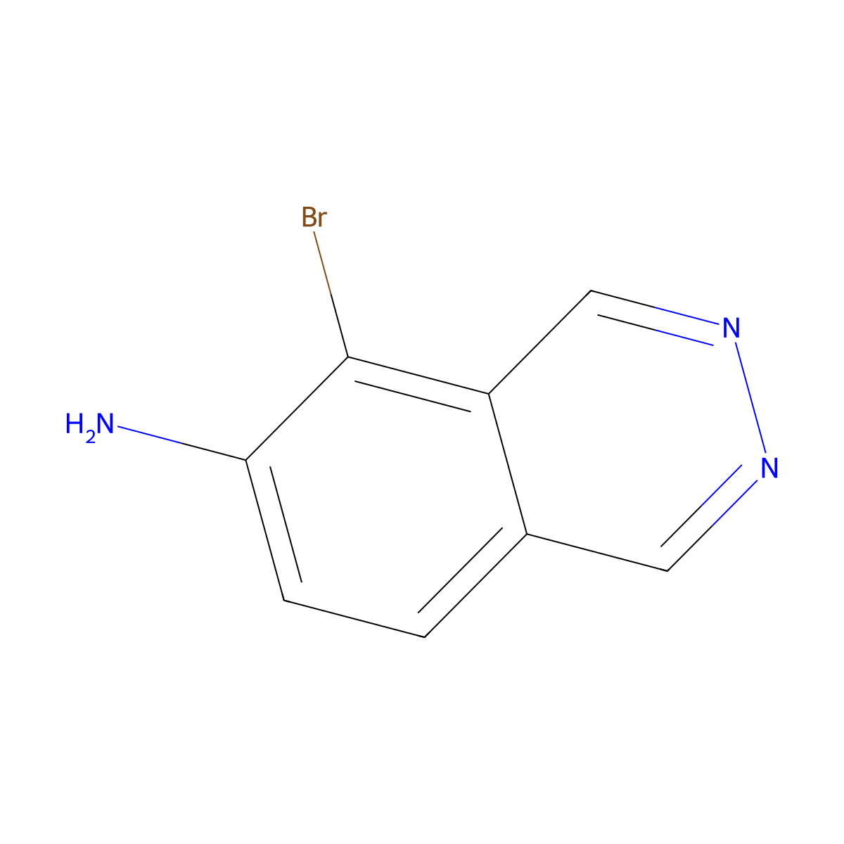 5-Bromophthalazin-6-amine molecular structure, CAS 2920130-10-3