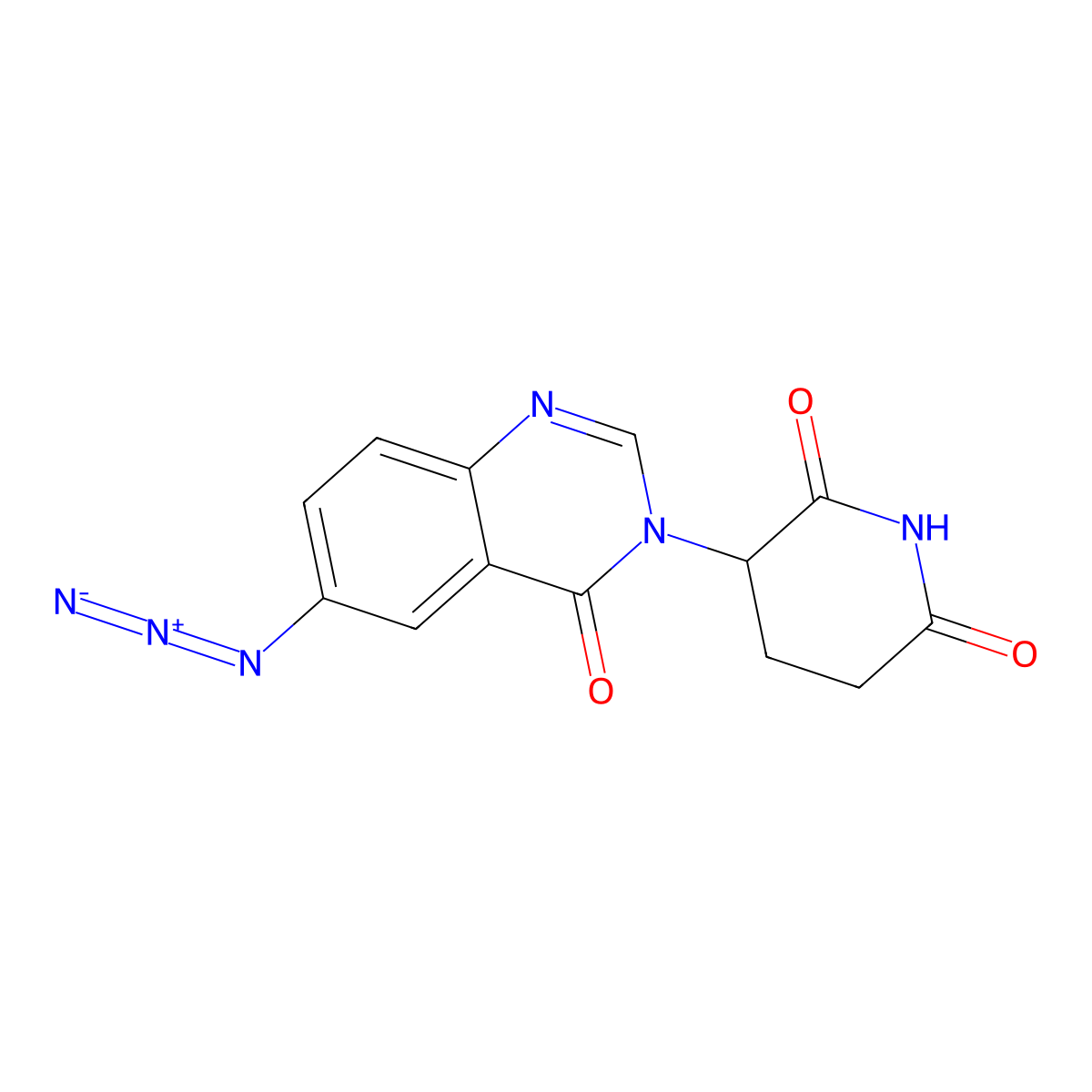 3-(6-Azido-4-oxo-3,4-dihydroquinazolin-3-yl)piperidine-2,6-dione molecular structure, CAS 2920130-23-8