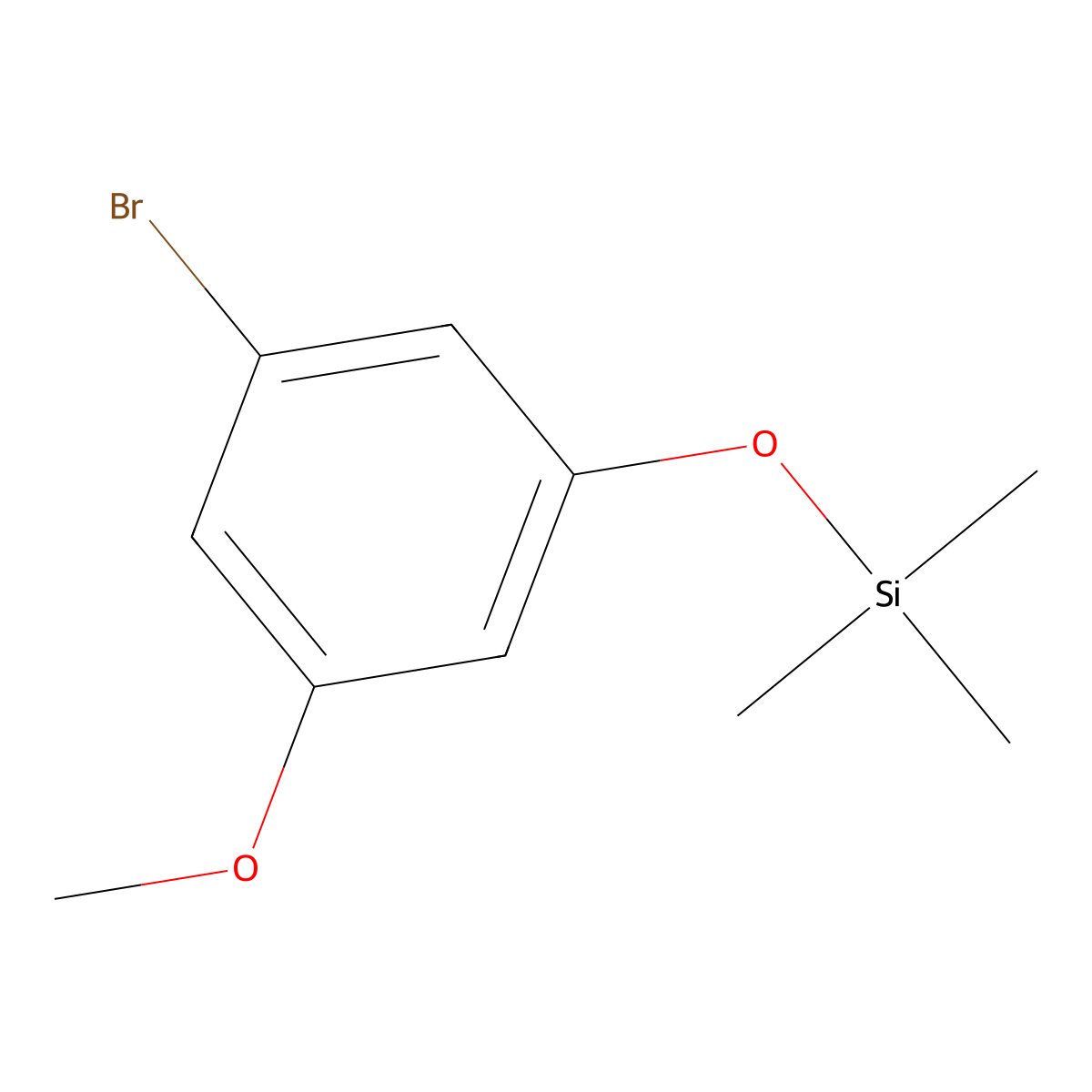 (3-Bromo-5-methoxyphenoxy)trimethylsilane molecular structure, CAS 2920131-00-4