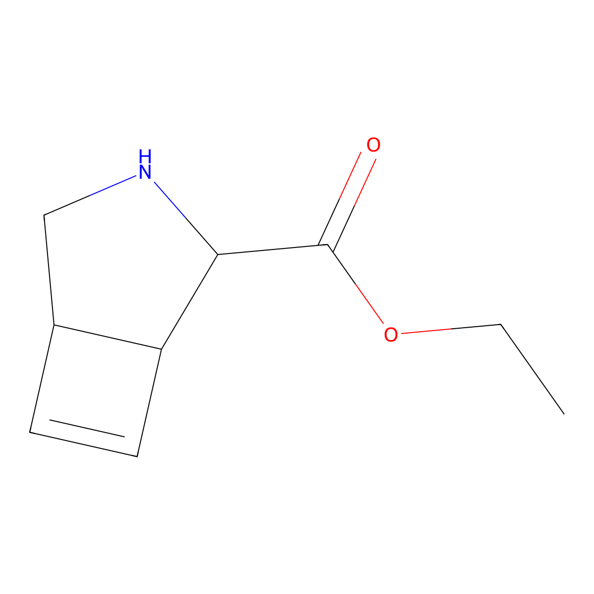 Ethyl 3-azabicyclo[3.2.0]hept-6-ene-2-carboxylate molecular structure, CAS 2920131-31-1