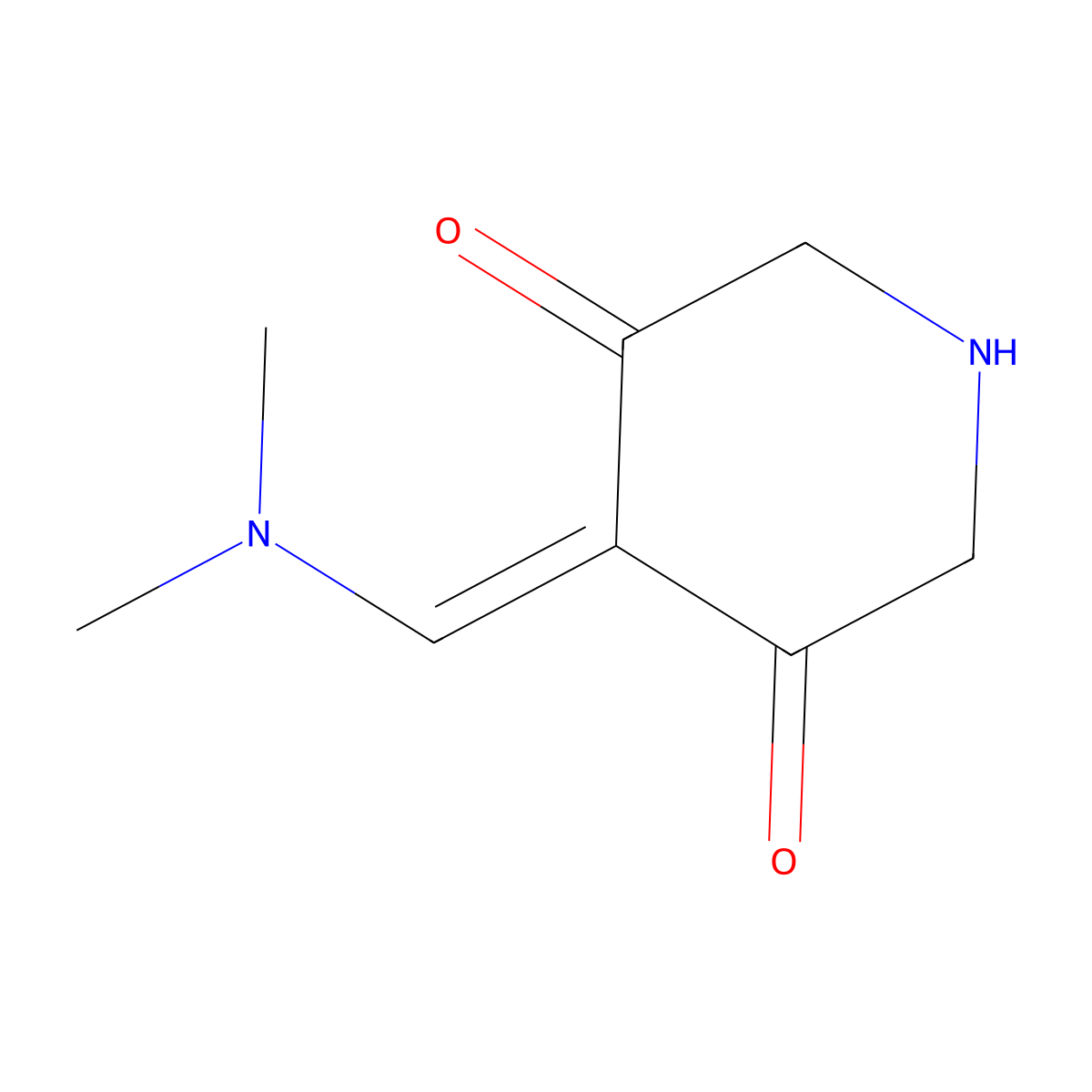 4-[(Dimethylamino)methylidene]piperidine-3,5-dione molecular structure, CAS 2920131-45-7